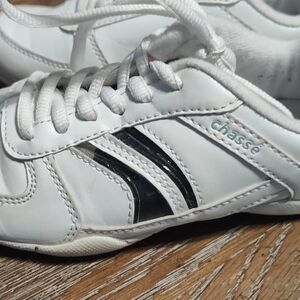 Chasse White and Black Athletic Shoes